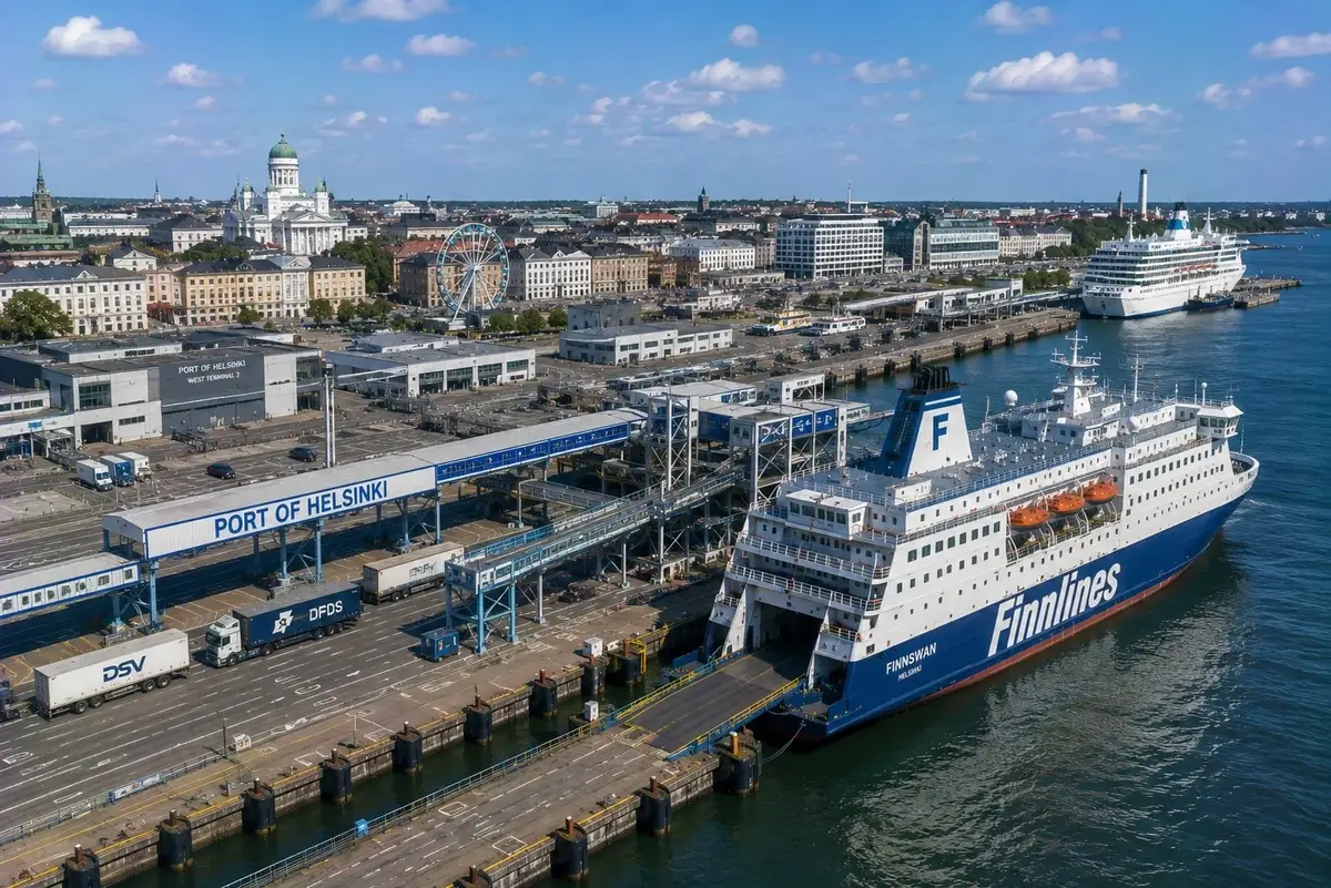 Ferry de pasajeros en la ruta Helsinki–Tallin