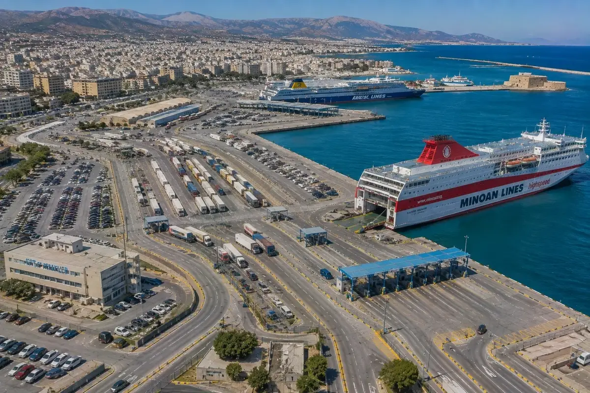 Puerto de ferry de Heraclión