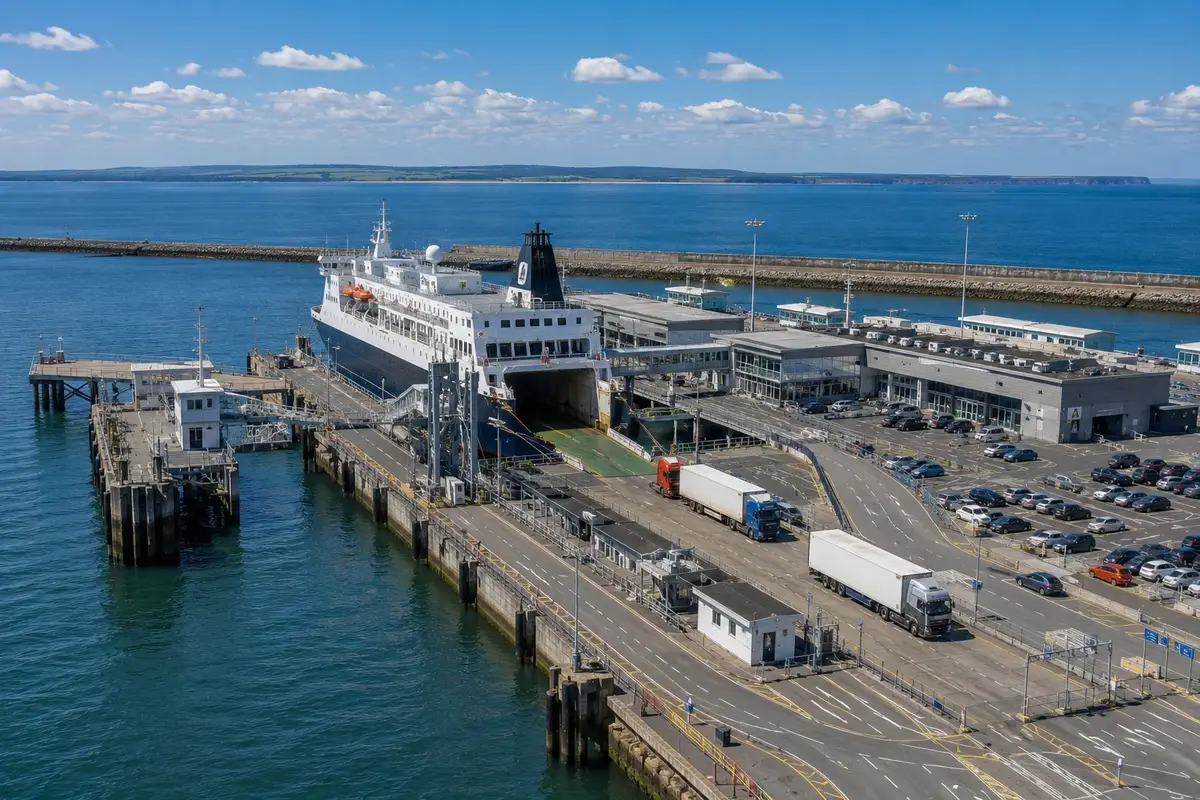 Rosslare Europort y zona de la terminal de ferris